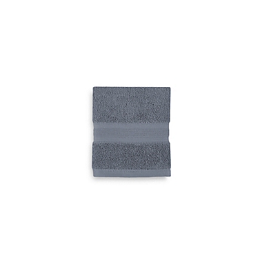 Wamsutta&reg; Icon PimaCott&reg; Washcloth in Denim. View a larger version of this product image.