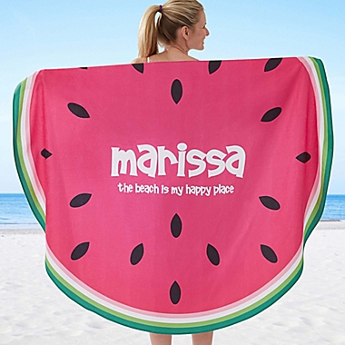 Slice of Summer 60-Inch Round Beach Towel. View a larger version of this product image.