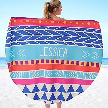 Bohemian Chic 60-Inch Round Beach Towel. View a larger version of this product image.