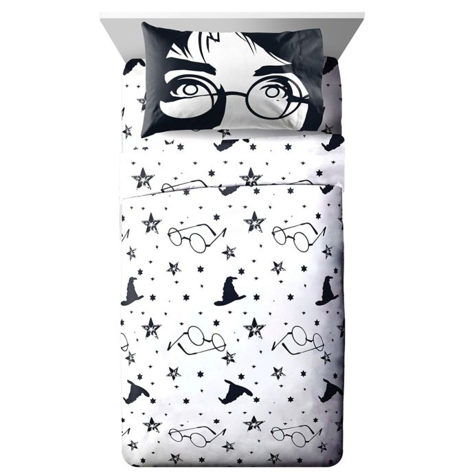 Harry Potter Always Sheet Set In Black White Buybuy Baby