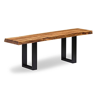 Alaterre Alpine Wood and Metal 48-Inch Bench in Natural. View a larger version of this product image.