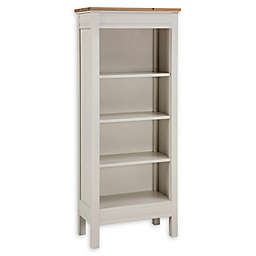 Alaterre Savannah Tall Bookcase in Ivory/Natural