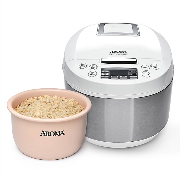 Aroma® Professional™ 12-Cup Digital Rice Cooker with Ceramic Pot in ...