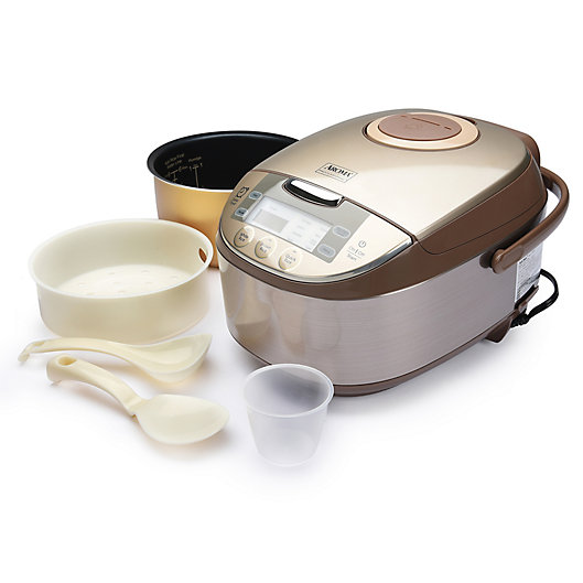 Alternate image 1 for AROMA® Professional 12-Cup Rice Cooker in Champagne/Stainless Steel