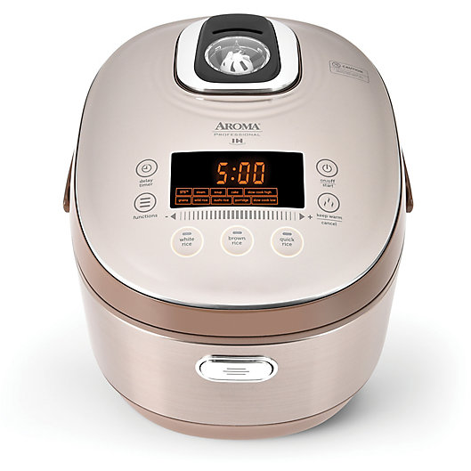 Alternate image 1 for Aroma® Professional™ 20-Cup Digital Induction Heating Rice Cooker in Champagne