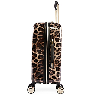 Bebe Adriana 21-Inch Hardside Spinner Carry On in Leopard. View a larger version of this product image.
