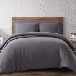 Brooklyn Loom Linen 3-Piece Duvet Cover Set