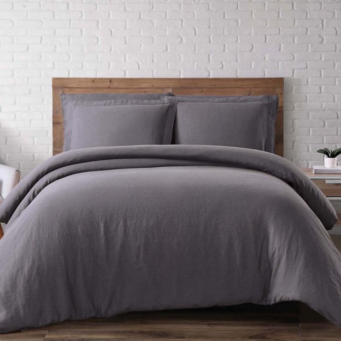 Brooklyn Loom Linen Duvet Cover Set Bed Bath Beyond