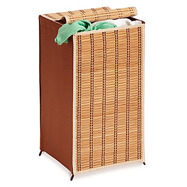Honey-Can-Do&reg; Tall Wicker Hamper. View a larger version of this product image.