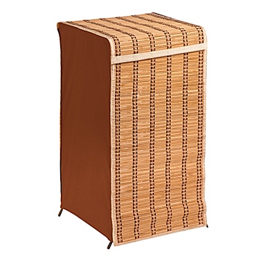 Honey-Can-Do&reg; Tall Wicker Hamper. View a larger version of this product image.