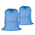 Alternate image 0 for Honey-Can-Do&reg; 2-Pack Mesh Laundry Bag in Blue