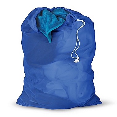 Honey-Can-Do&reg; 2-Pack Mesh Laundry Bag in Blue. View a larger version of this product image.