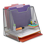 Mind Reader 5-Compartment Mesh Desk Storage Organizer