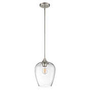 Quoizel&copy; Towne 1-Light Mini Pendant in Brushed Nickel