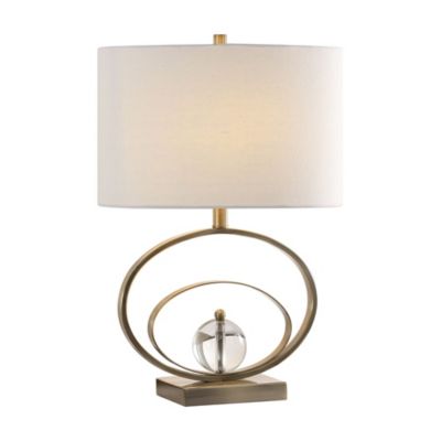 brass ring table lamp