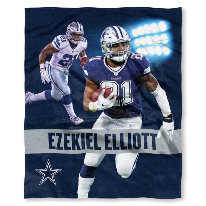 Nfl Dallas Cowboys Ezekiel Elliott Silk Touch Throw Blanket