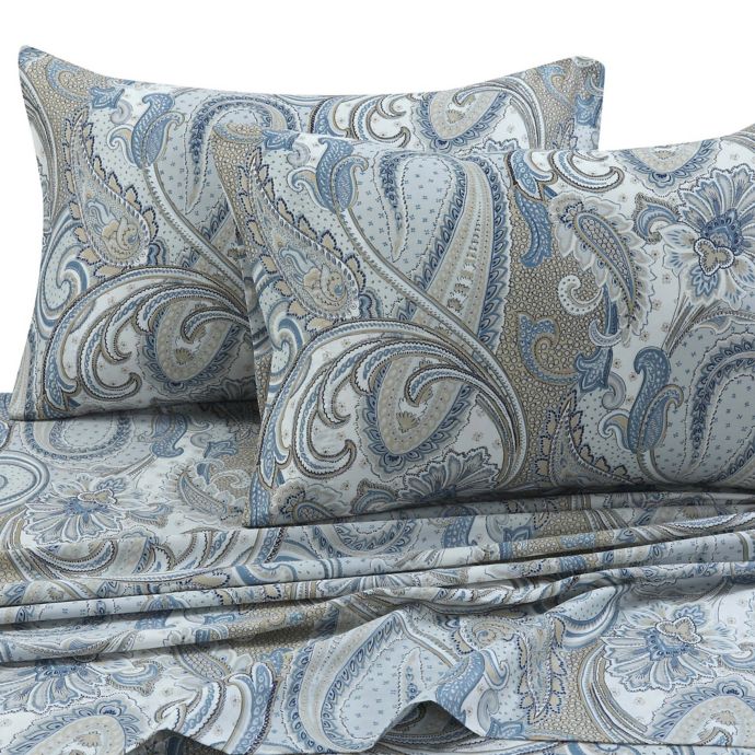 Tribeca Living Paisley Park 300 Thread Count Pillowcases Set Of 2