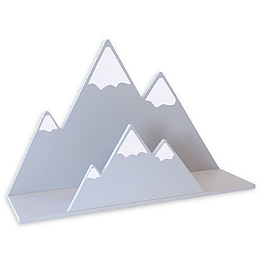 Trend Lab&reg; Mountain Wall Shelf in Grey. View a larger version of this product image.