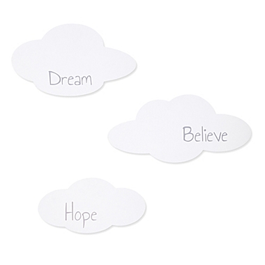 Trend Lab&reg; Clouds Wood Wall Decor (Set of 3). View a larger version of this product image.