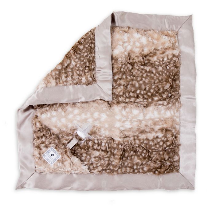 Zalamoon Plush Luxie Pocket Monogram Blanket With Pocket Holder In