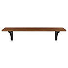 Alternate image 1 for Kate and Laurel Corblynd Wooden Wall Shelf in Brown/Black