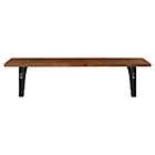 Alternate image 3 for Kate and Laurel Corblynd Wooden Wall Shelf in Brown/Black