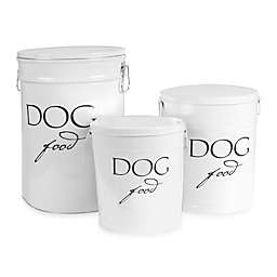 Harry Barker® Medium Dog Food Storage Canister in White