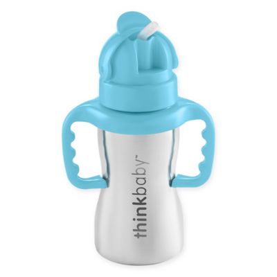 thinkbaby&trade; 9 fl. oz. Thinkster of Steel Sippy Cup with Straw