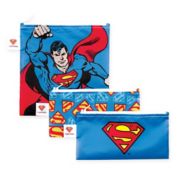 Bumkins&reg; DC Comics&trade; Superman 3-Piece Reusable Snack Bags Set
