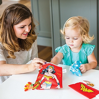 Bumkins&reg; DC Comics&trade; Wonder Woman 3-Piece Reusable Snack Bags Set. View a larger version of this product image.