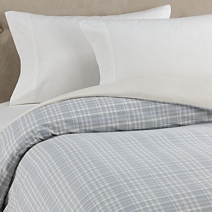 The Seasons Collection Homegrown Plaid Flannel Duvet Cover In