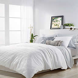 Microsculpt Ogee Full/Queen Comforter Set in White