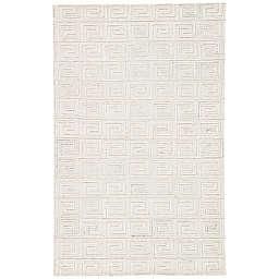 Harkness 9' x 13' Handmade Area Rug in White/Grey