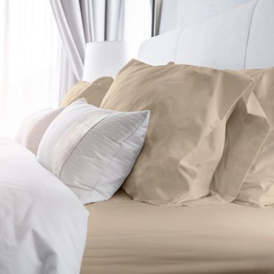 Rich Solid 400-Thread-Count Twin Sheet Set in Linen