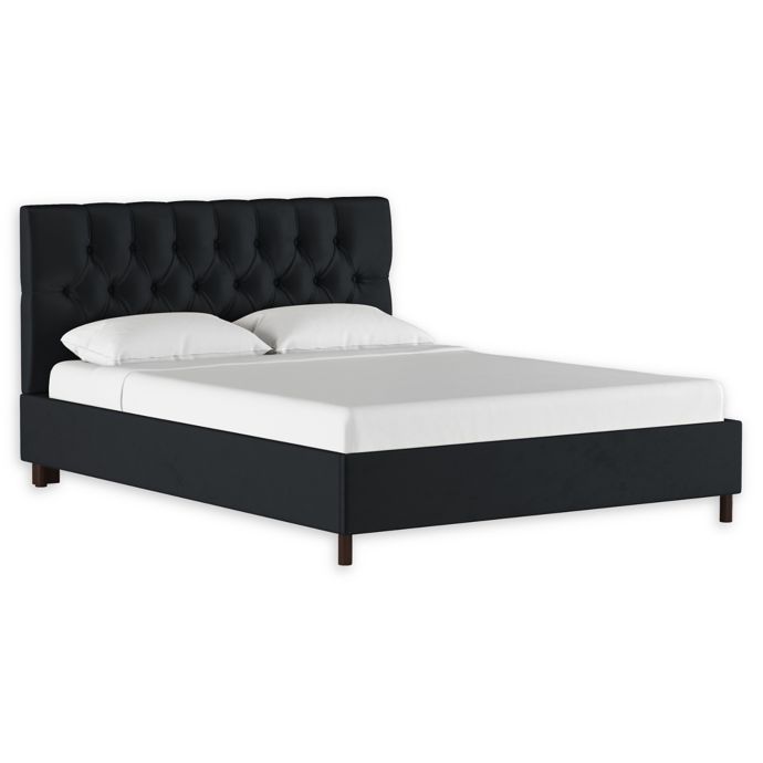 Skyline Furniture Laura Velvet Platform Bed Bed Bath Beyond