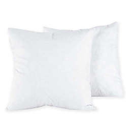 Puredown Feather European Pillow Sham Inserts in White (Set of 2)