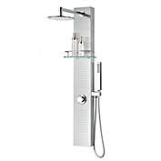ANZZI&trade; Coastal Full Body Shower Panel System in Brushed Stainless Steel