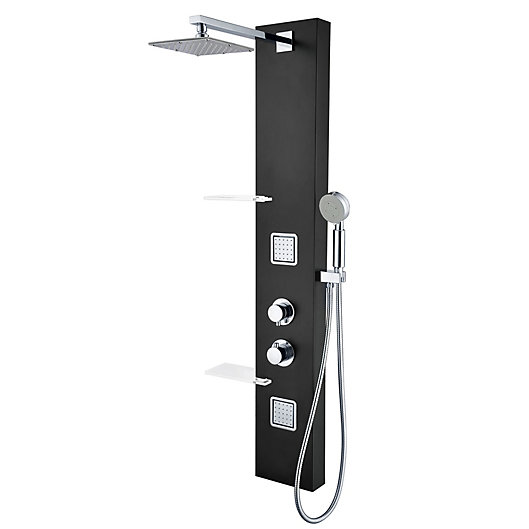 Alternate image 1 for ANZZI™ 52-Inch Ronin Full-Body Shower Panel System in Black