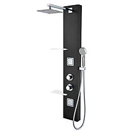 ANZZI™ 52-Inch Ronin Full-Body Shower Panel System in Black
