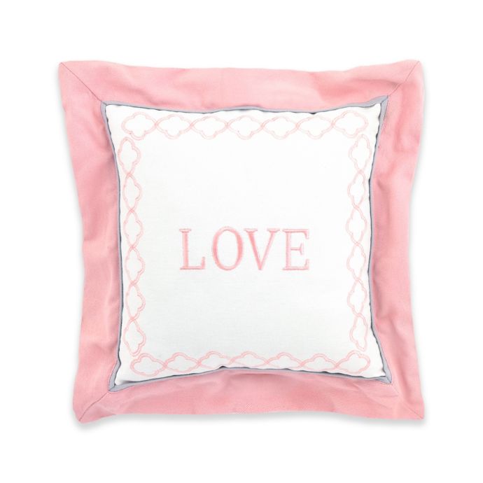 Just Born Dream Love Throw Pillow In Pink White Buybuy Baby
