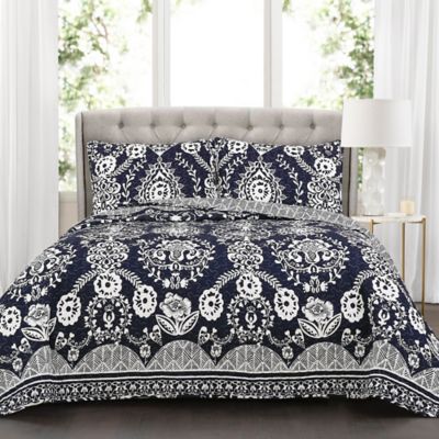 navy blue quilt king