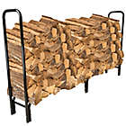 Alternate image 1 for Pure Garden 8-Foot Firewood Log Rack with Cover in Black