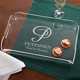 Our Monogram Personalized Acrylic Serving Tray