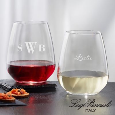 Luigi Bormioli Crescendo SON.hyx&reg; Personalized Stemless Wine Glass