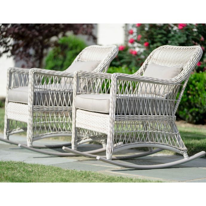 Leisure Made Pearson Rocking Chair In Antique White Set Of 2 Bed Bath Beyond