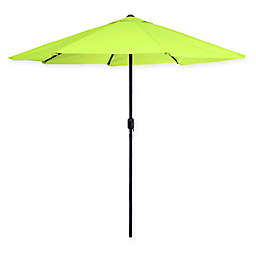 Pure Garden 9-Foot Patio Market Umbrella with Auto Crank in Green