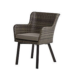 INK+IVY Pacifica Outdoor Arm Chairs in Dark Grey (Set of 2)