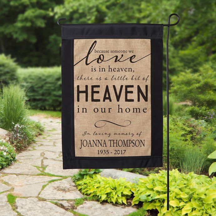 Heaven In Our Home Burlap Garden Flag Bed Bath Beyond