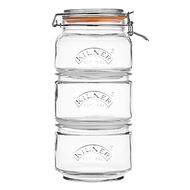 Kilner&reg; Clear Stackable Jar Set (Set of 3). View a larger version of this product image.