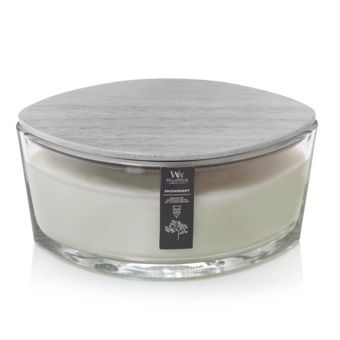 Woodwick® Snowberry Large Oval Candle Jar Bed Bath and Beyond Canada